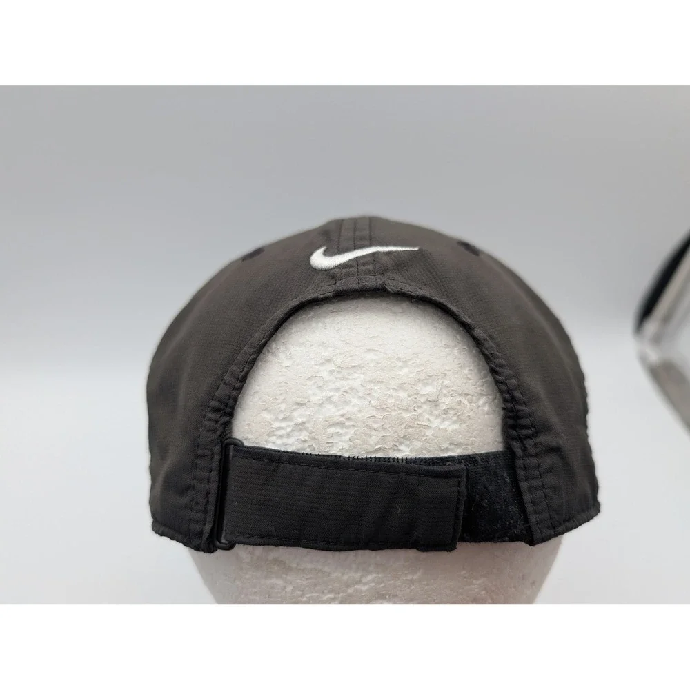 Nike Heritage Adjustable Baseball Cap Dark Gray Distressed Swoosh Hat
